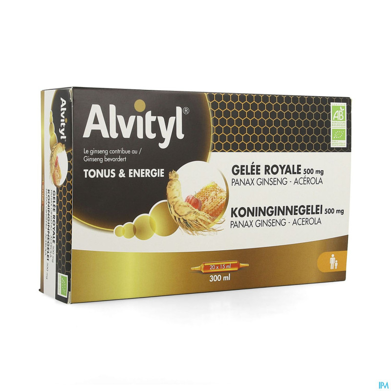 Alvityl gelee royale ginseng acerola    20x15ml