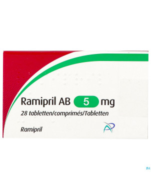 Ramipril ab  5,0mg comp  28