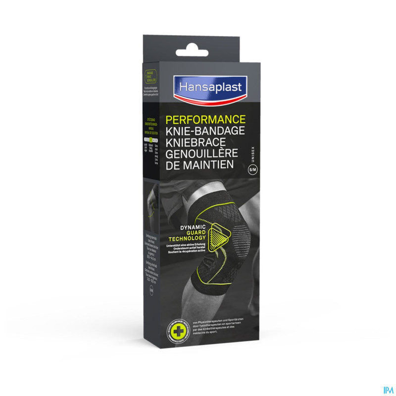 Hansaplast bandage sport genou noir