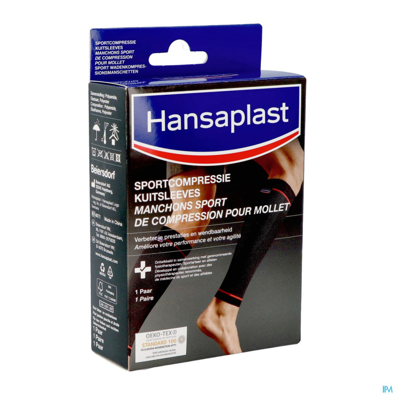 Hansaplast manchons sport compression mollet