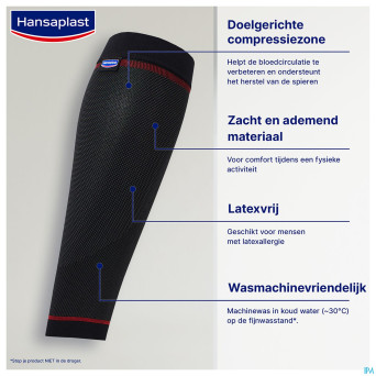 Hansaplast manchons sport compression mollet