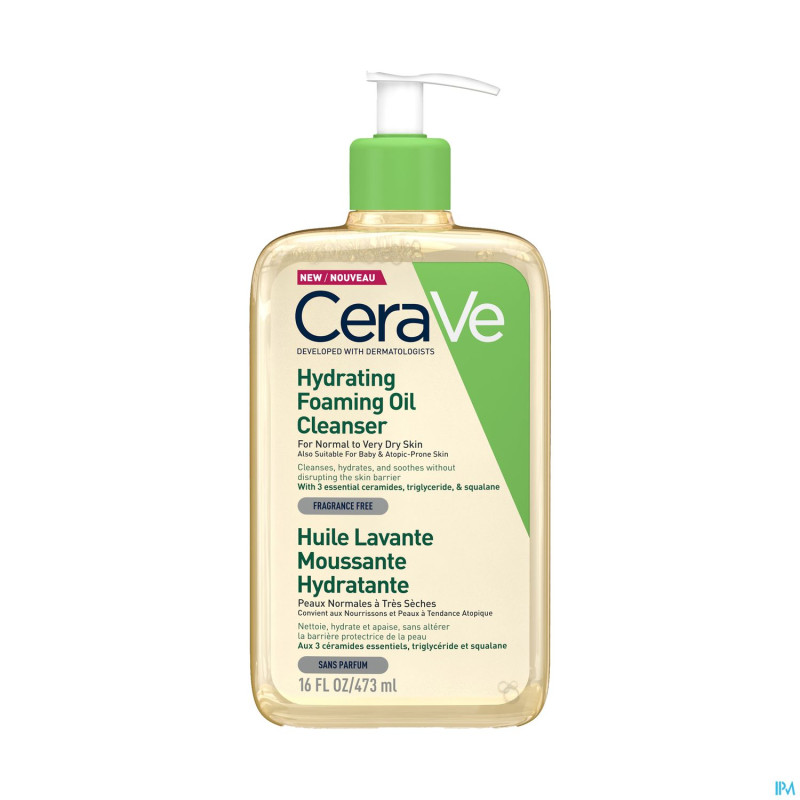 Cerave huile lavante moussante hydratante    473ml