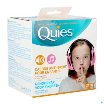 Quies casque a/bruit enfants rose