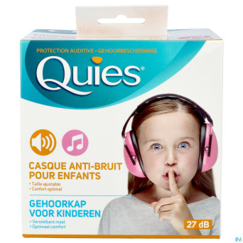 Quies casque a/bruit enfants rose