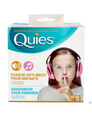 Quies casque a/bruit enfants rose