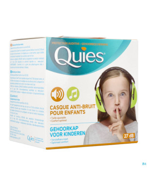Quies casque a/bruit enfants vert