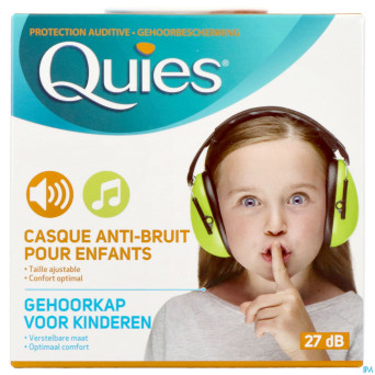 Quies casque a/bruit enfants vert