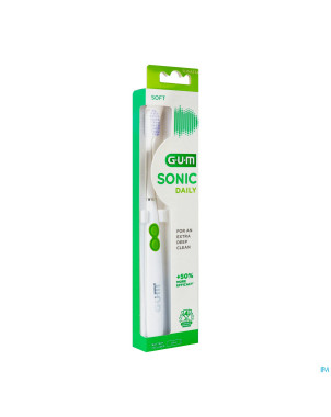 Gum sonic daily brosse dents pile blanche