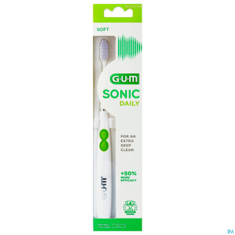Gum sonic daily brosse dents pile blanche