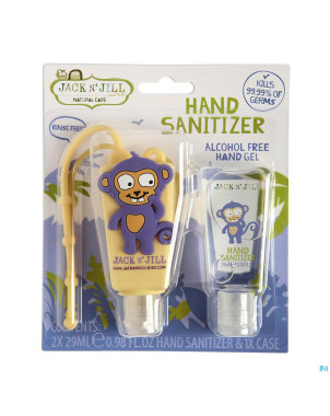 Jack n' jill desinfectant mains monkey    2x29ml