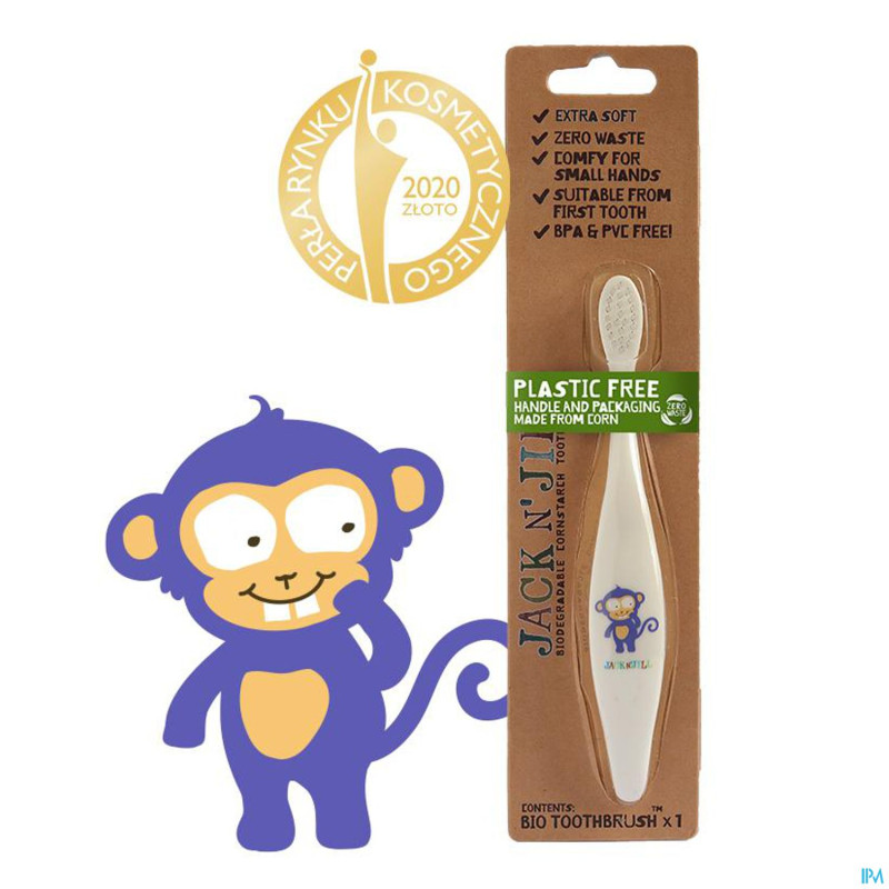 Jack n' jill brosse dents bio monkey