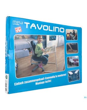 Tavolino petite table pliable blanche    52x39x52