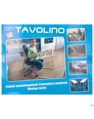 Tavolino petite table pliable blanche    52x39x52