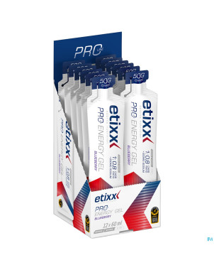 Etixx double carb energy gel prol.blueberry12x60ml