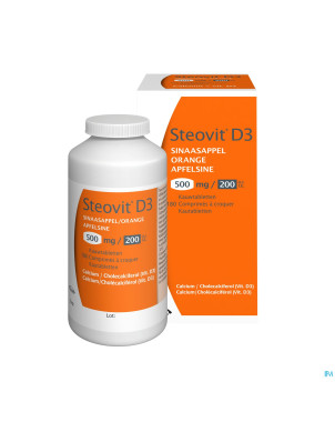 Steovit d3 orange 500mg/200ui comp croq.  180 flac