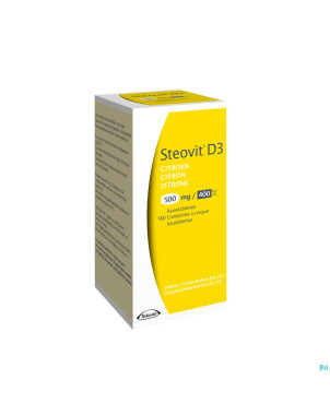 Steovit d3 citron 500mg/400ui comp croq.  180 flac