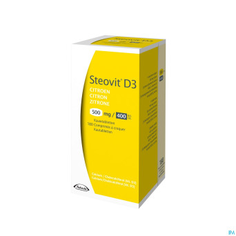 Steovit d3 citron 500mg/400ui comp croq.  180 flac