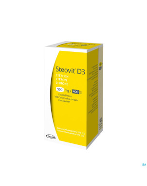 Steovit d3 citron 500mg/400ui comp croq.  180 flac