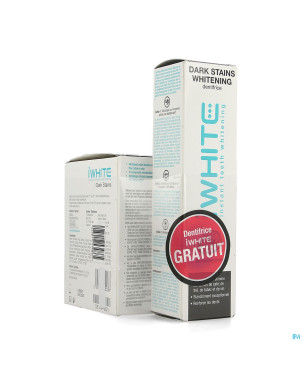 Iwhite dark stains 10 + dentifrice whitening  75ml