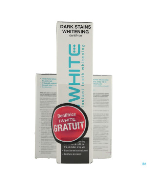 Iwhite dark stains 10 + dentifrice whitening  75ml