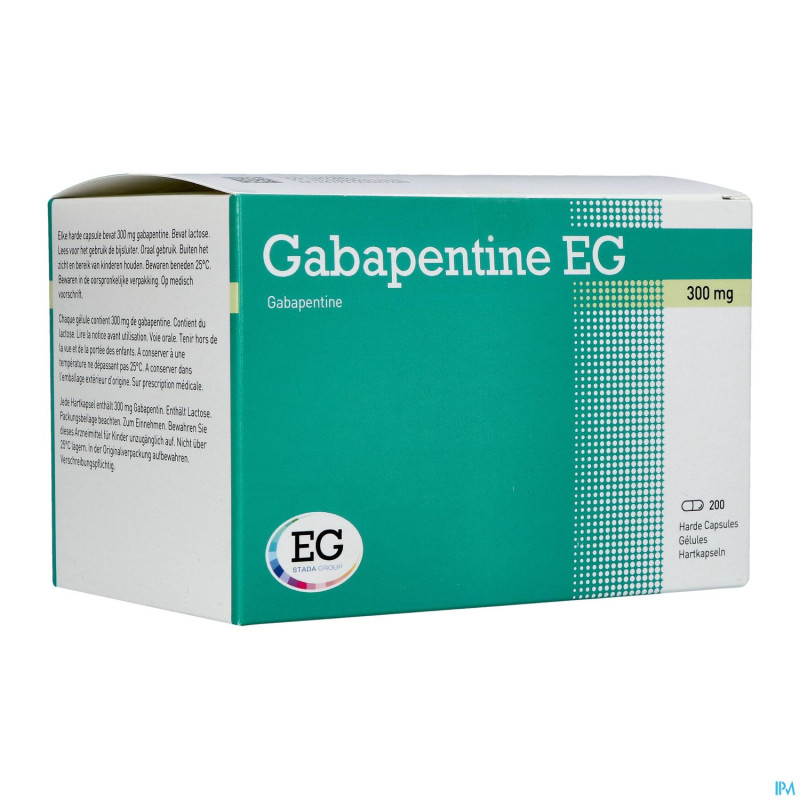Gabapentine eg 300mg pi pharma    caps dur 200 pip