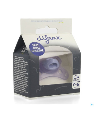Difrax sucette natural 0-6m special edit. lavande