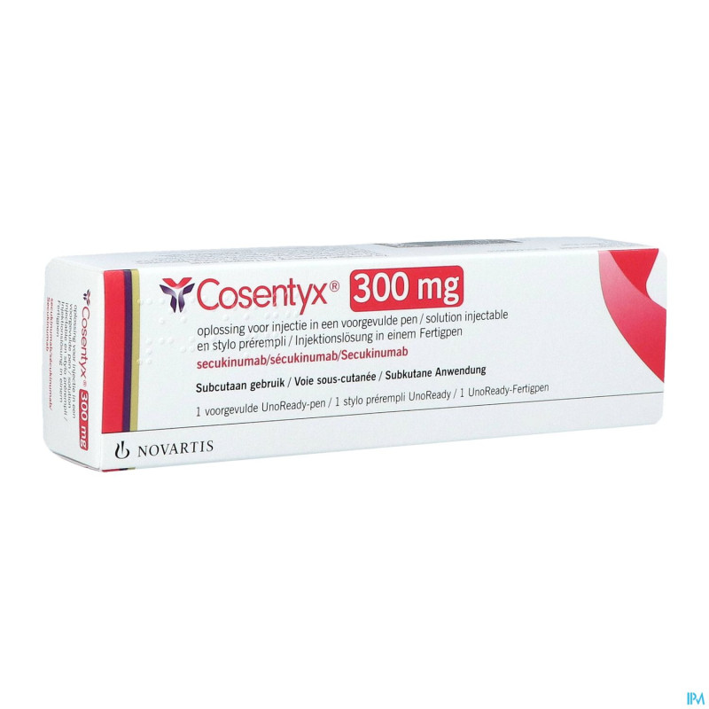 Cosentyx 300mg/2ml sol inj stylo prer.  1 150mg/ml