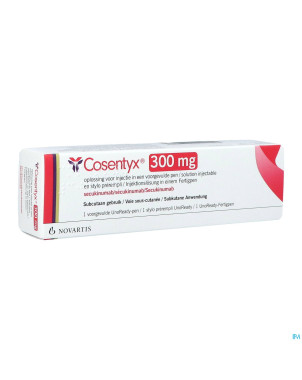 Cosentyx 300mg/2ml sol inj stylo prer.  1 150mg/ml