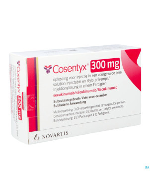 Cosentyx 300mg sol inj stylo prerempli  3