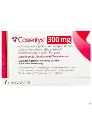 Cosentyx 300mg sol inj stylo prerempli  3