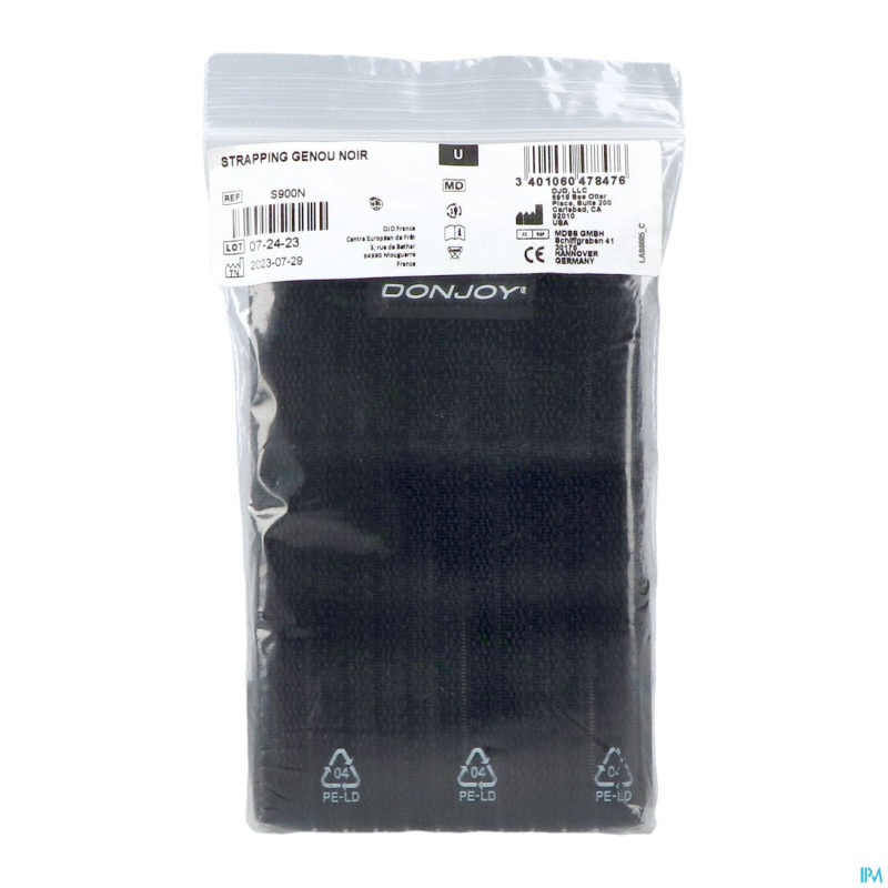 Donjoy strapping noir genou