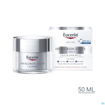 Eucerin hyaluron-filler x3 soin jour ip15 ps  50ml
