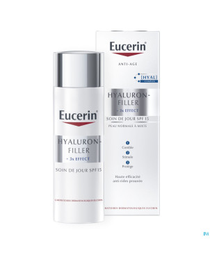 Eucerin hyaluron-filler x3 jour ip15 pn/m    50ml