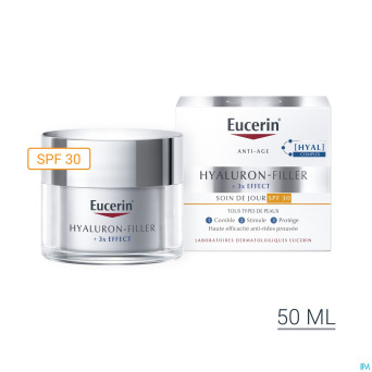 Eucerin hyaluron-filler x3 soin jour ip30    50ml