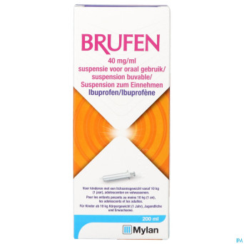 Brufen 40mg/ml susp buvable 200ml