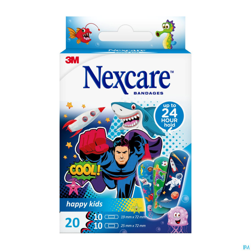 Nexcare happy kids boys    20