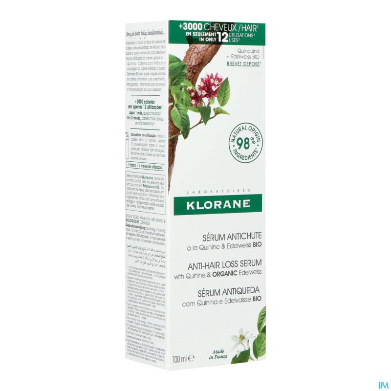 Klorane capil. serum quinine edelweiss    100ml nf