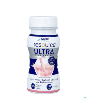Resource ultra fraise    4x125ml