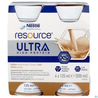 Resource ultra cafe    4x125ml