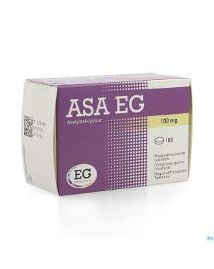 Asa 100 eg comp gastroresist. 100x100mg blist.