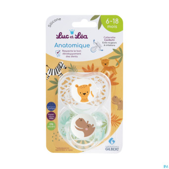 Luc&lea duo sucette ana 6-18m ete anneau