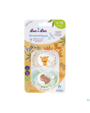 Luc&lea duo sucette ana 6-18m ete anneau
