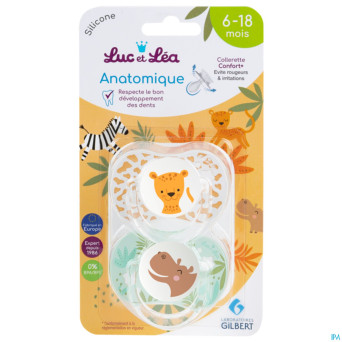 Luc&lea duo sucette ana 6-18m ete anneau