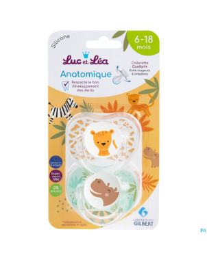 Luc&lea duo sucette ana 6-18m ete anneau