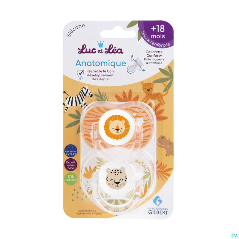 Luc&lea duo sucette ana 18m+ ete anneau