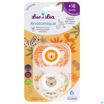 Luc&lea duo sucette ana 18m+ ete anneau