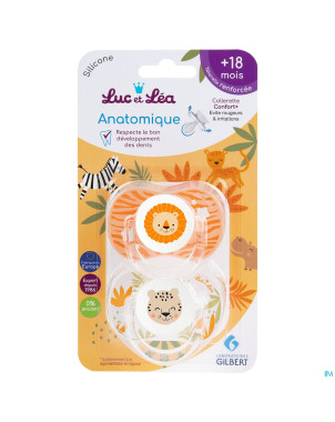 Luc&lea duo sucette ana 18m+ ete anneau