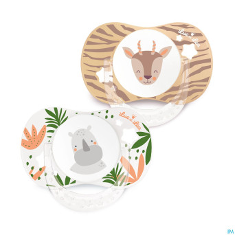 Luc&lea duo sucette physio 6-18m ete anneau