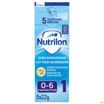 Nutrilon 1 lait nourrissons 5x22,9g rempl.3707106