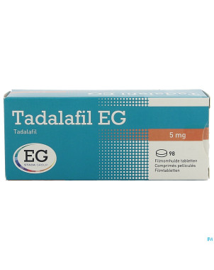 Tadalafil eg  5mg comp pell  98 x  5mg